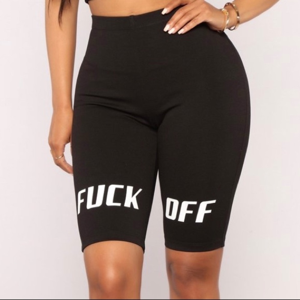 F Off Biker Shorts